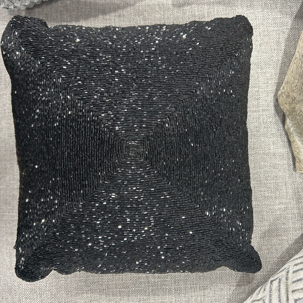 Decorative Beaded Pillow